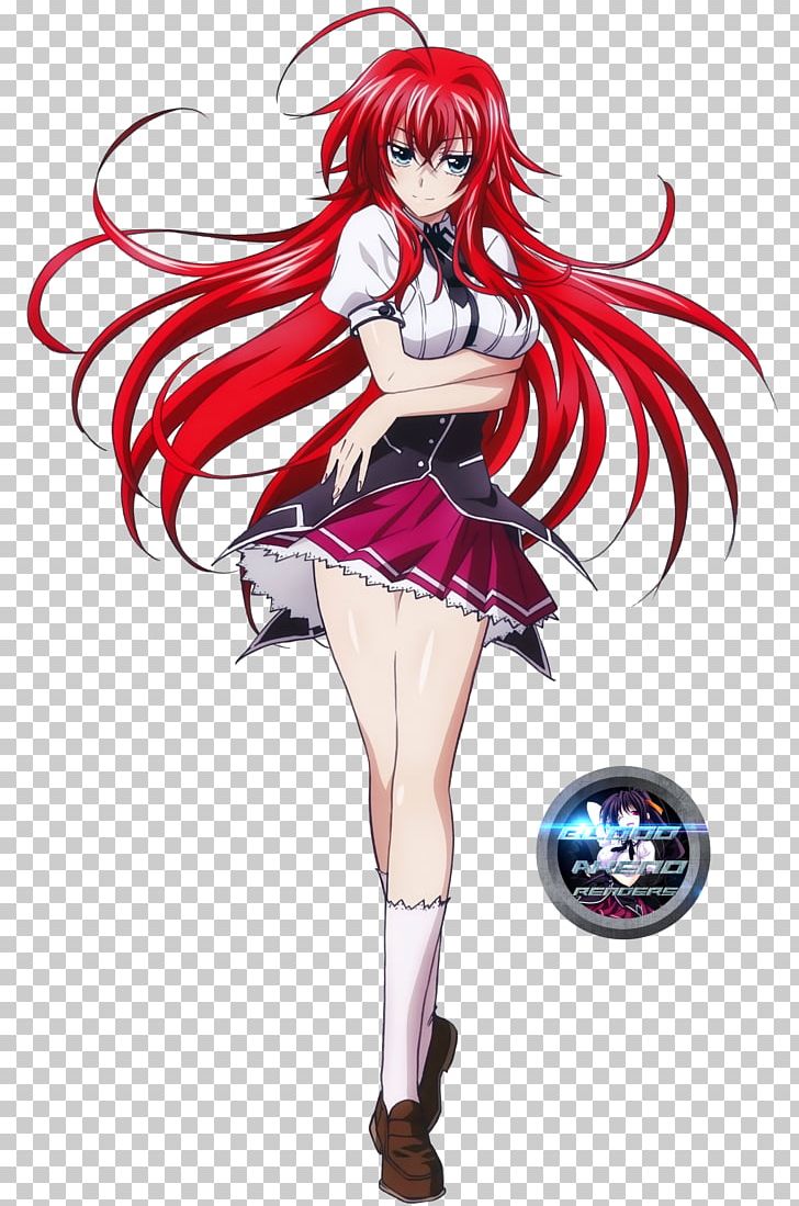 Rias Gremory High School DxD Anime PNG, Clipart, Brown Hair, Cartoon, Citronella, Clothing, Costume Free PNG Download