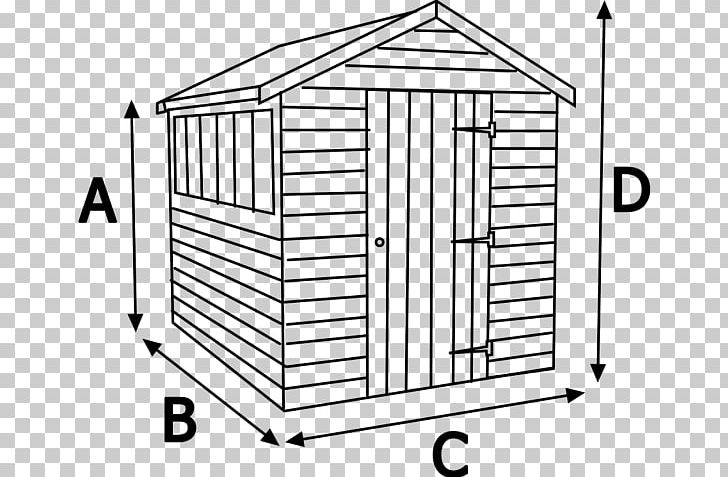Shed Garden Buildings House PNG, Clipart, Angle, Area, Black And White, Building, Facade Free PNG Download