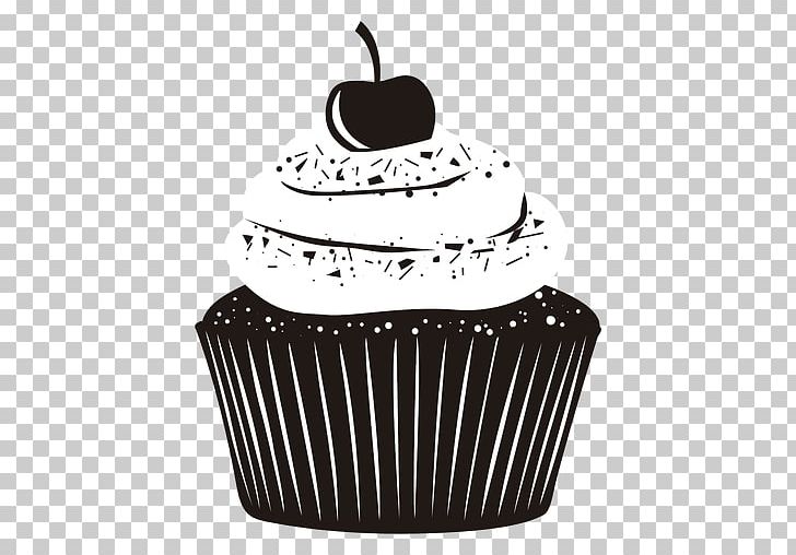 Cupcake Product Design PNG, Clipart, Baking, Baking Cup, Black, Black And White, Black M Free PNG Download