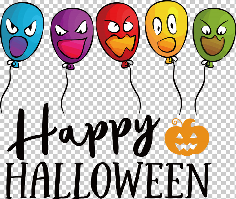 Happy Halloween PNG, Clipart, Balloon, Cartoon, Emoticon, Geometry, Happiness Free PNG Download