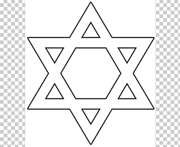Star Of David Judaism Symbol PNG, Clipart, Angle, Area, Black, Black And White, Circle Free PNG Download