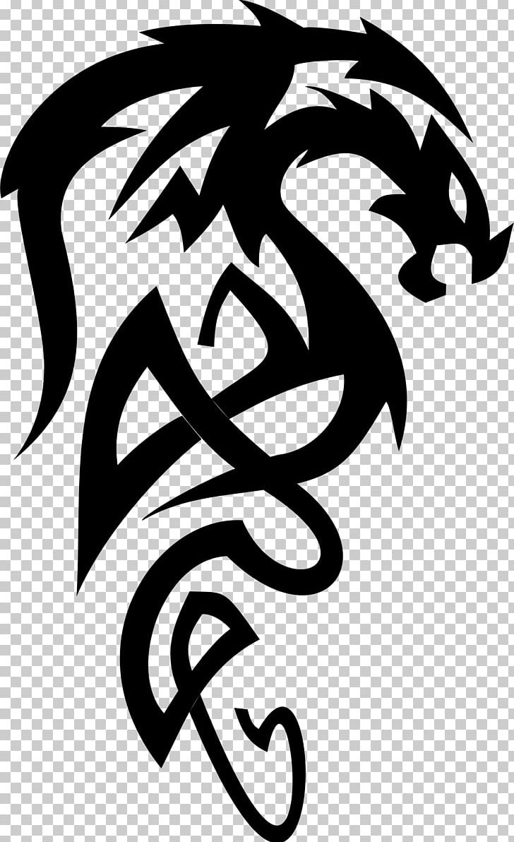 Tattoo Artist Tribe Symbol Dragon PNG, Clipart, Art, Blackandgray, Black And White, Chinese Dragon, Color Free PNG Download