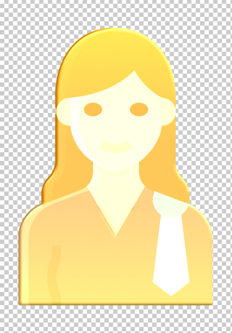 Lawyer Icon Occupation Woman Icon PNG, Clipart, Face, Head, Lawyer Icon, Occupation Woman Icon, Yellow Free PNG Download