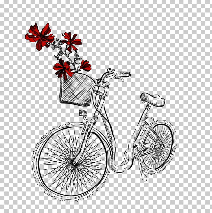 Bicycle Wheel Beach Rose Illustration PNG, Clipart, Bicycle, Bicycle Accessory, Bicycle Frame, Bicycle Part, Bicycle Saddle Free PNG Download