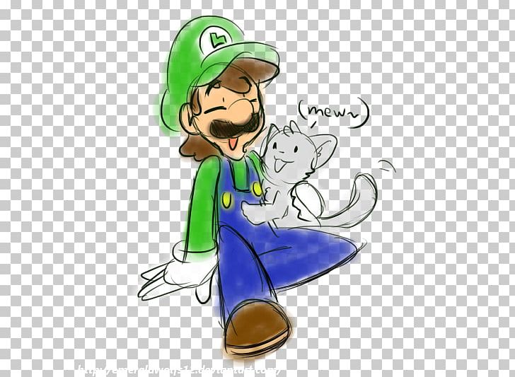 Luigi Cat Mario Art Drawing PNG, Clipart, Animal, Art, Cartoon, Cat, Character Free PNG Download
