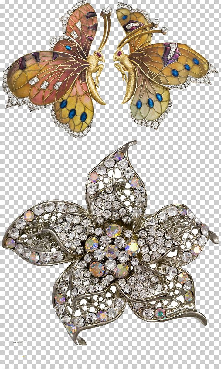Barrette Jewellery Art Nouveau Hairpin PNG, Clipart, Beautiful, Beautiful Butterfly, Bijou, Brooch, Brush Footed Butterfly Free PNG Download