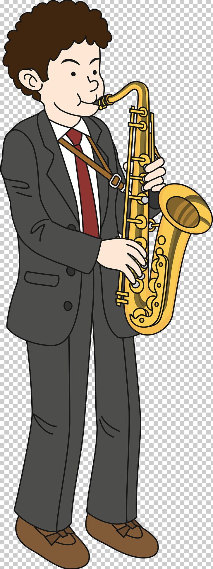 Saxophone Cartoon Saxophonist PNG, Clipart, Brass Instrument, Cartoon, Copyrightfree, Euphonium, Mellophone Free PNG Download