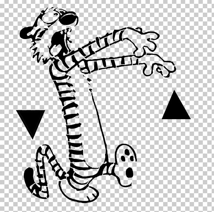 Tiger Calvin And Hobbes Comic Strip PNG, Clipart, Art, Artwork, Bill Watterson, Black, Black And White Free PNG Download