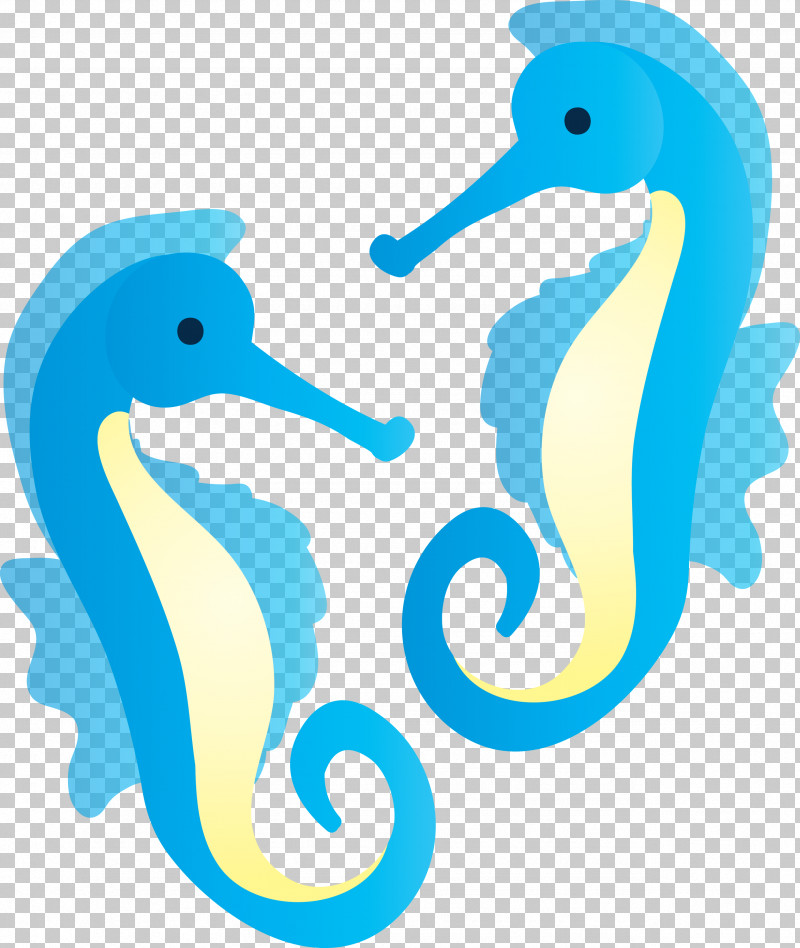 Seahorse Blue Aqua Beak Bird PNG, Clipart, Aqua, Beak, Bird, Blue, Seahorse Free PNG Download