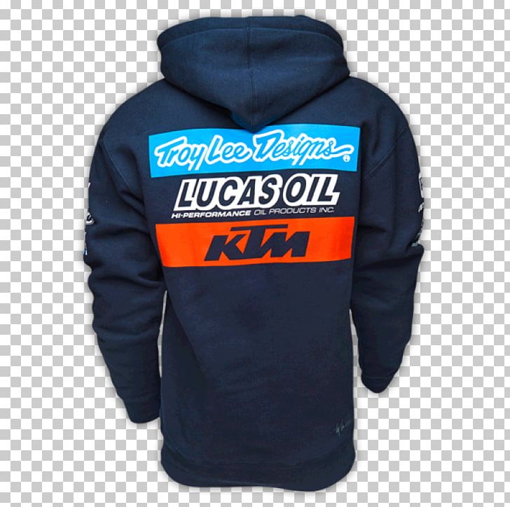 Hoodie KTM MotoGP Racing Manufacturer Team Troy Lee Designs T-shirt Jacket PNG, Clipart, Blue, Bluza, Brand, Clothing, Coat Free PNG Download