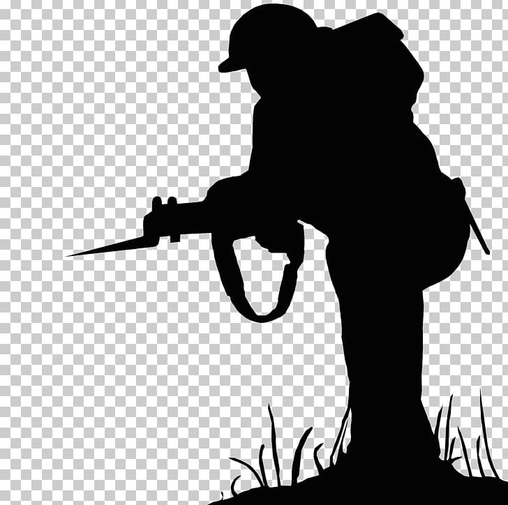 Silhouette Soldier Public Domain PNG, Clipart, Animals, Art, Black, Black And White, Fictional Character Free PNG Download
