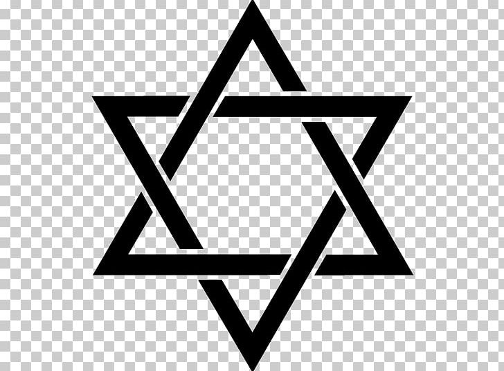 The Star Of David Judaism PNG, Clipart, Angle, Area, Black, Black And White, Brand Free PNG Download