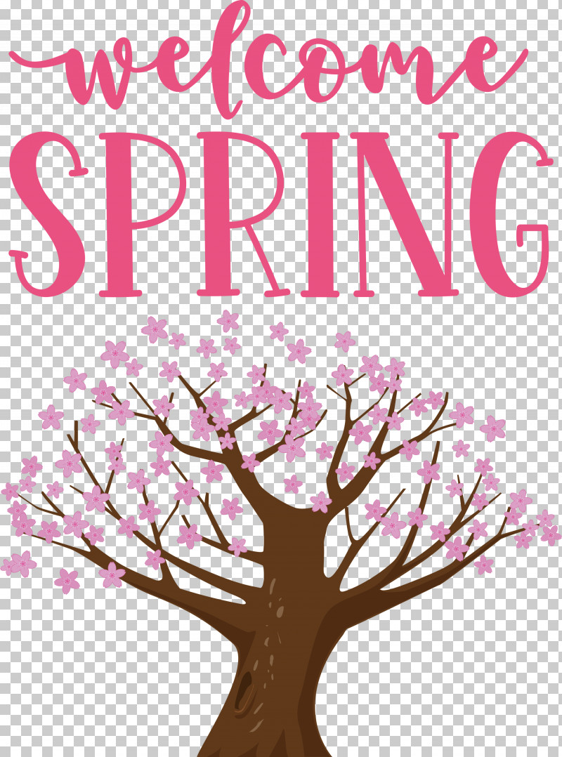 Welcome Spring Spring PNG, Clipart, Blossom, Branch, Cerasus, Flower, Leaf Free PNG Download