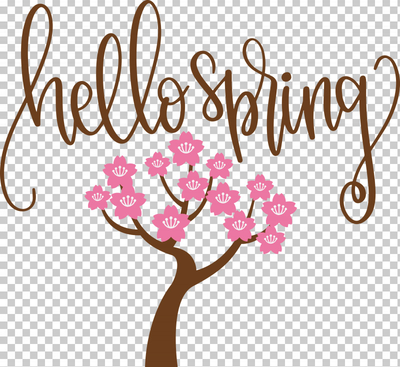 Hello Spring Spring PNG, Clipart, Biology, Branching, Cut Flowers, Floral Design, Flower Free PNG Download