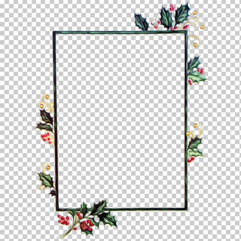 Picture Frame PNG, Clipart, Holly, Paint, Picture Frame, Plant, Rectangle Free PNG Download