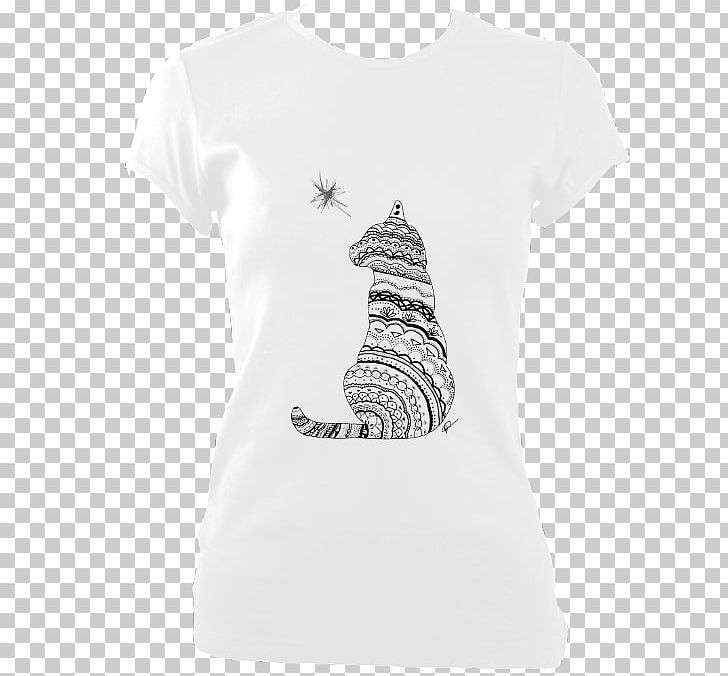T-shirt Mammal White Sleeve Font PNG, Clipart, Black, Black And White, Clothing, Mammal, Neck Free PNG Download