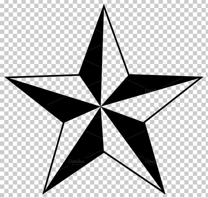 Nautical Star Tattoo Open PNG, Clipart, Angle, Art, Black And White, Color, Creative Illustrations Free PNG Download