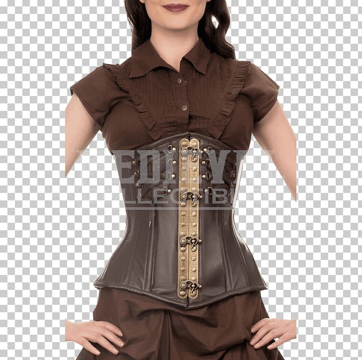 Corset Waist Sleeve Brown PNG, Clipart, Abdomen, Brown, Clothing, Corset, Sleeve Free PNG Download