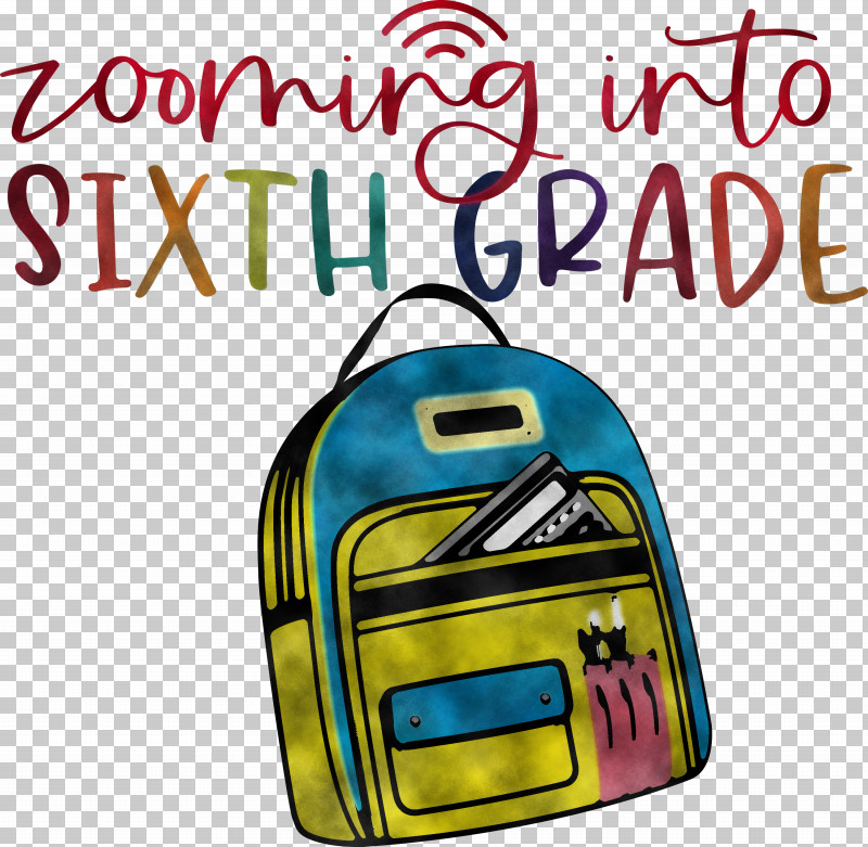 Back To School Sixth Grade PNG, Clipart, Back To School, Bag, Baggage, Handbag, Meter Free PNG Download