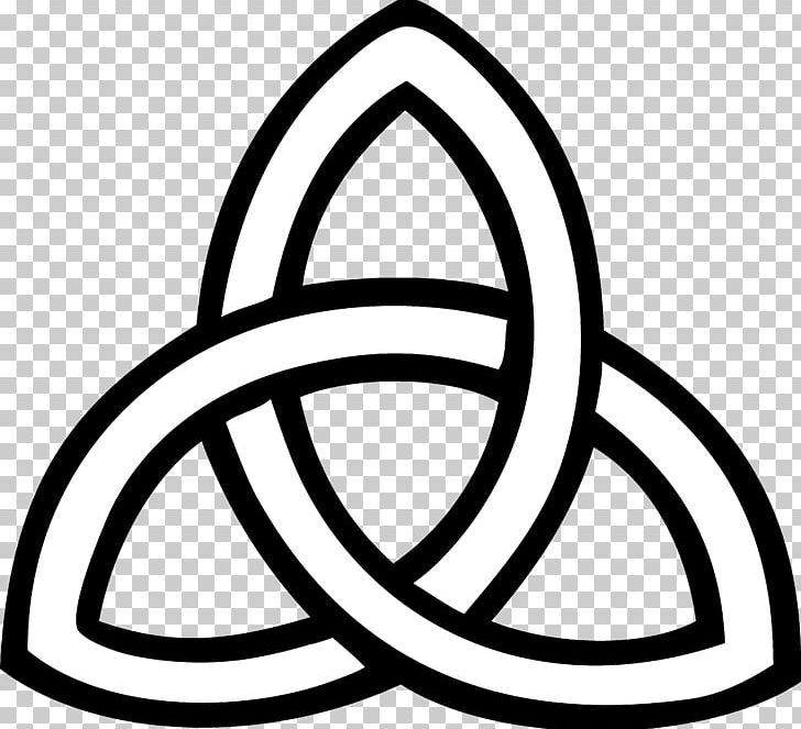 Trinity Triquetra Symbol Celtic Knot PNG, Clipart, Area, Black And White, Celtic Knot, Celtic Polytheism, Celts Free PNG Download