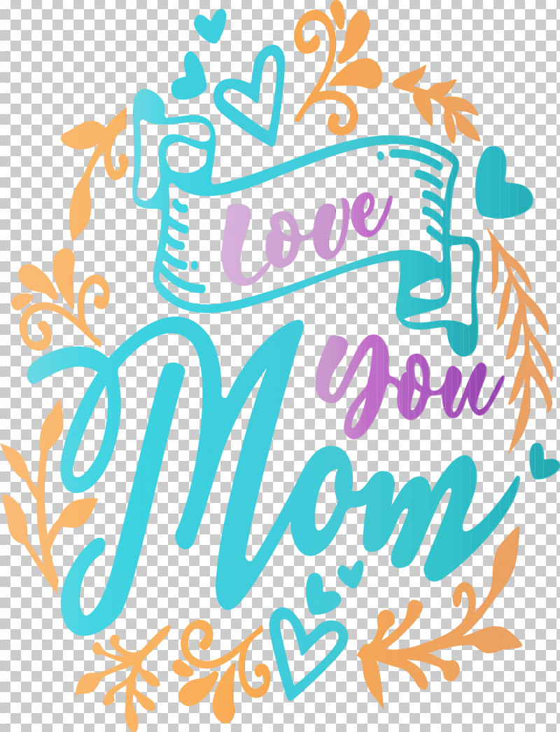 Text Font Turquoise Line Calligraphy PNG, Clipart, Calligraphy, Line, Love You Mom, Mothers Day, Paint Free PNG Download