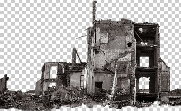 Building Ruins City PicsArt Photo Studio PNG, Clipart, Black And White, Building, City, House, Objects Free PNG Download