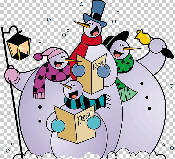 Snowman Carol Singing Choir PNG, Clipart, Art, Artwork, Carol, Carol Singing, Cartoon Free PNG Download