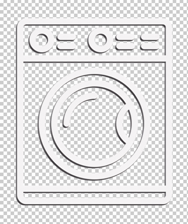 Household Icon Washing Machine Icon PNG, Clipart, Blackandwhite, Circle, Household Icon, Line, Logo Free PNG Download