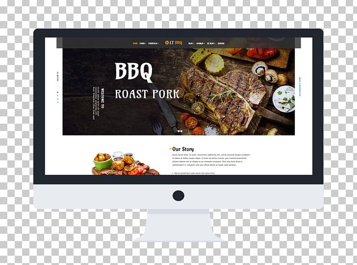 Responsive Web Design Template Barbecue Fast Food PNG, Clipart, Barbecue, Bootstrap, Brand, Content Management System, Display Advertising Free PNG Download