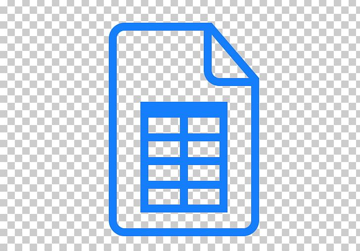 Spreadsheet Computer Icons Table Google Docs Microsoft Excel PNG, Clipart, Angle, Blue, Brand, Chart, Communication Free PNG Download