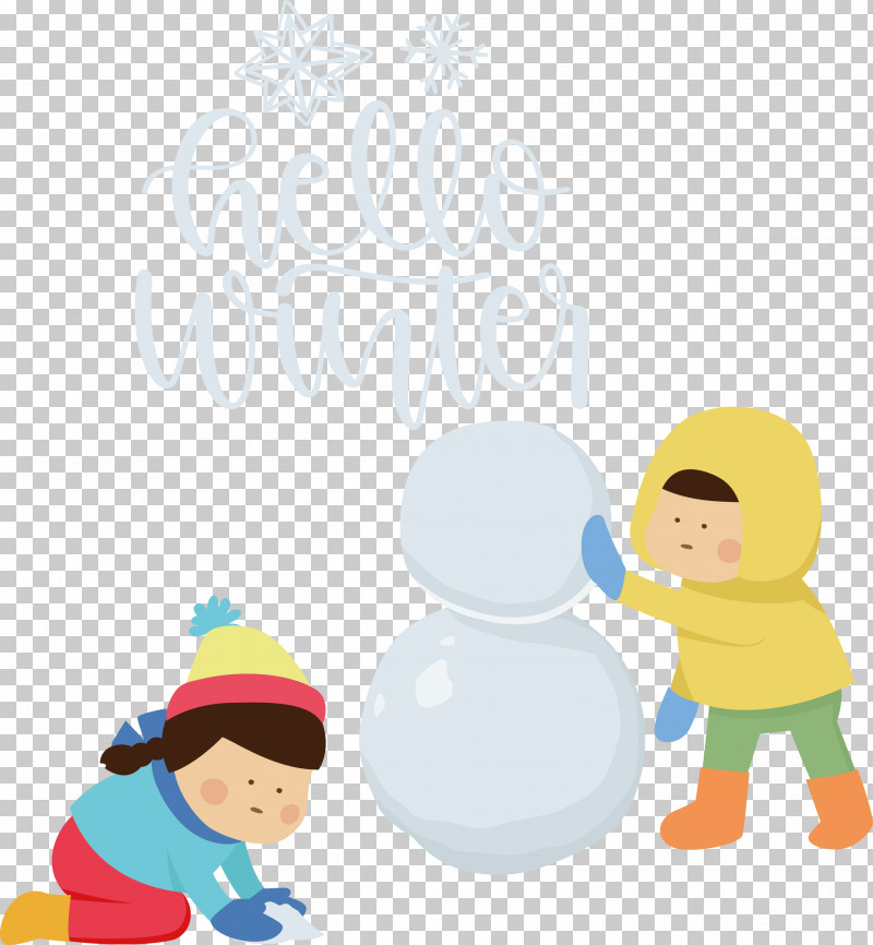 Hello Winter Welcome Winter Winter PNG, Clipart, Behavior, Cartoon, Character, Happiness, Hello Winter Free PNG Download
