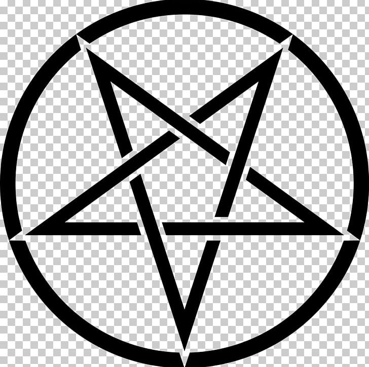 Pentagram Church Of Satan Lucifer Pentacle Sigil Of Baphomet PNG, Clipart, Angle, Area, Baphomet, Black And White, Church Of Satan Free PNG Download