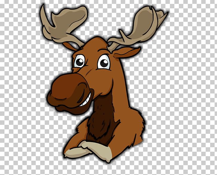 Reindeer Moose Antler Snout PNG, Clipart, Antler, Cartoon, Deer, Fauna, Moose Free PNG Download