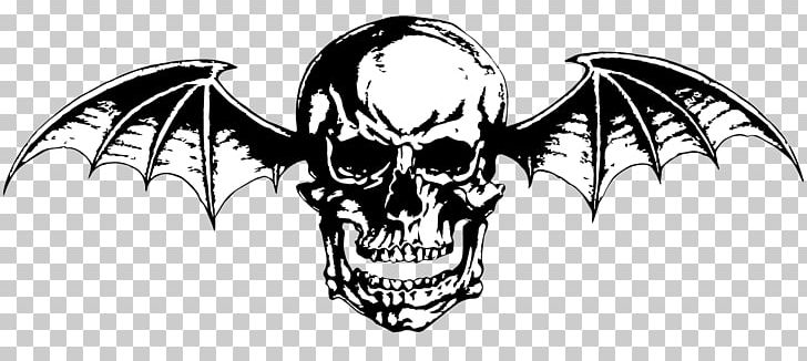 Avenged Sevenfold Sounding The Seventh Trumpet FoREVer Stencil PNG, Clipart, Art, Artwork, Bat, Black And White, Bone Free PNG Download