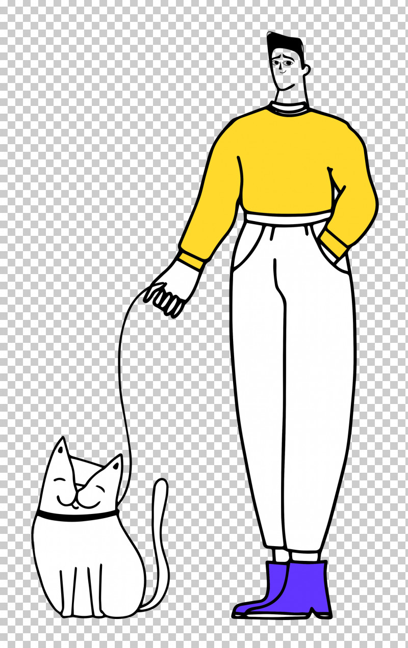 Walking The Cat PNG, Clipart, Clothing, Happiness, Hm, Human Skeleton, Joint Free PNG Download
