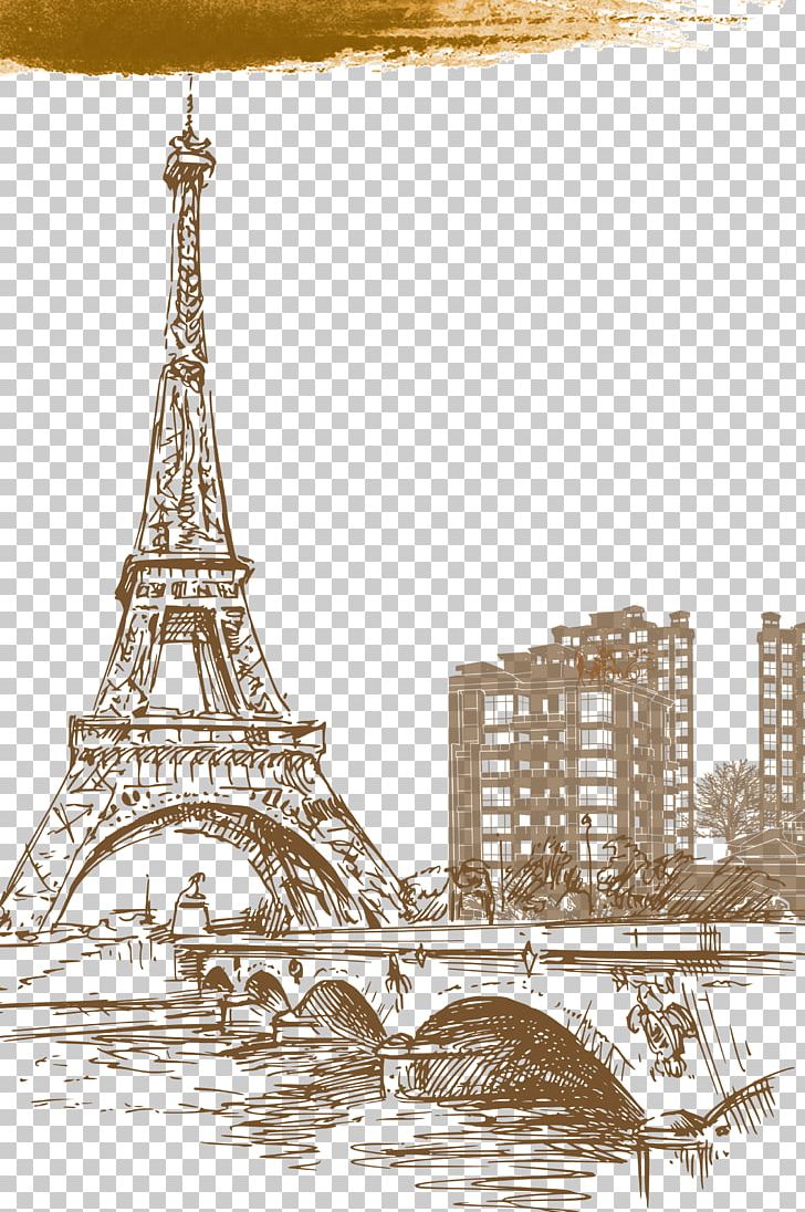 Eiffel Tower Icon PNG, Clipart, Background, Background Material, Black And White, Building, Buildings Free PNG Download