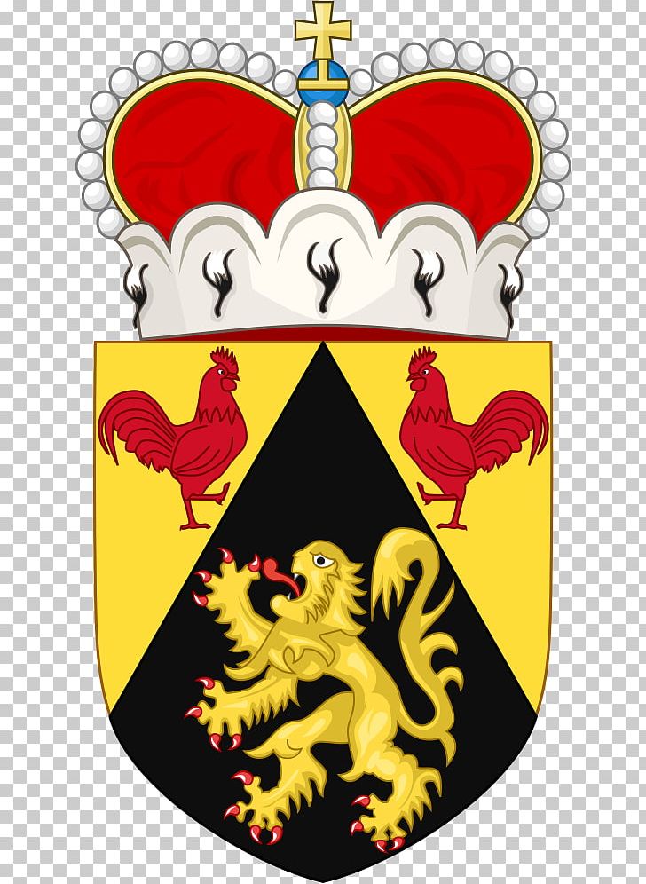 Flag And Coat Of Arms Of Walloon Brabant Duchy Of Brabant Province Of Brabant Flag And Coat Of Arms Of Walloon Brabant PNG, Clipart, Art, Beak, Chicken, Civic, Coat Of Arms Free PNG Download