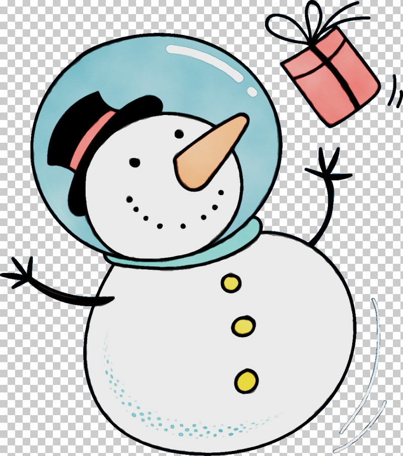 Snowman PNG, Clipart, Cartoon, Paint, Pleased, Snowman, Watercolor Free PNG Download