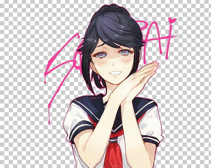 Yandere Simulator Senpai And Kōhai Drawing PNG, Clipart, Anime, Arm, Ayano, Black Hair, Brown Hair Free PNG Download