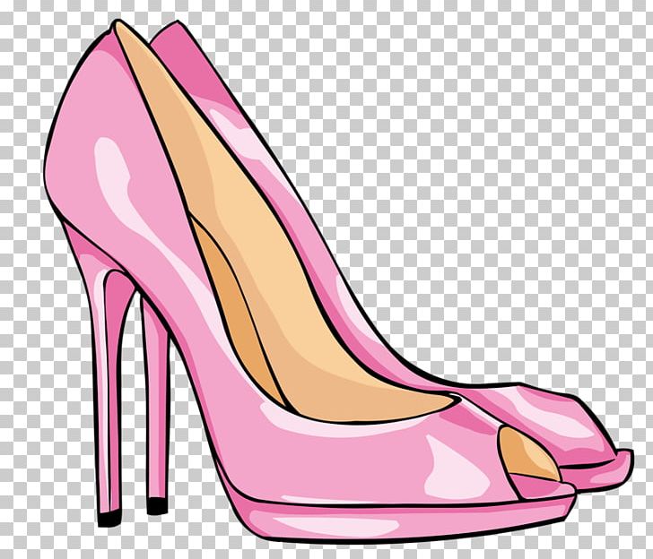 High-heeled Footwear Shoe Flip-flops Pink PNG, Clipart, Accessories, Basic Pump, Cartoon, Clothing, Fashion Free PNG Download