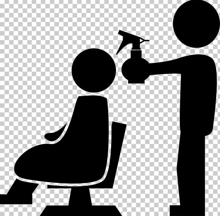 Beauty Parlour Computer Icons Hairdresser PNG, Clipart, Barber, Beauty Parlour, Black And White, Communication, Computer Icons Free PNG Download