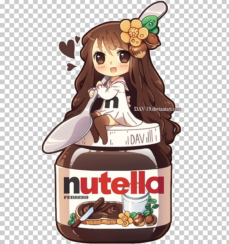 Chibi Kavaii Nutella Chocolate Spread Food PNG, Clipart, Anime, Biscuits, Bread, Chibi, Chocolate Free PNG Download