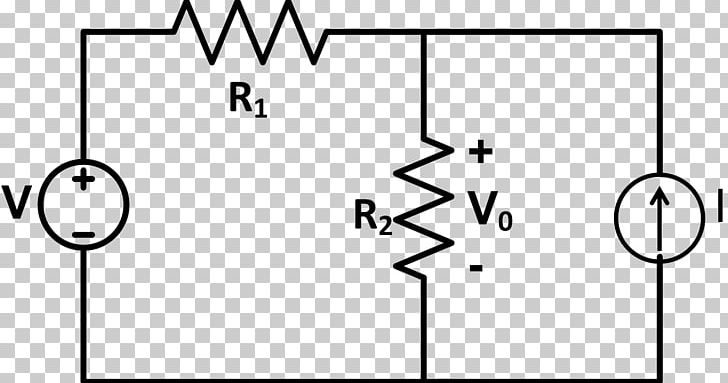 Superposition Theorem Electrical Network Millman's Theorem Electronics Electric Current PNG, Clipart, Angle, Black, Black And White, Brand, Circle Free PNG Download