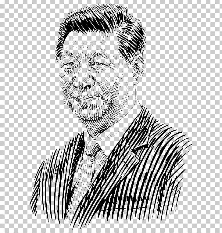 Xi Jinping Trade War World Economy China Sketch PNG, Clipart, Art, Artwork, Black And White, Drawing, Economy Free PNG Download