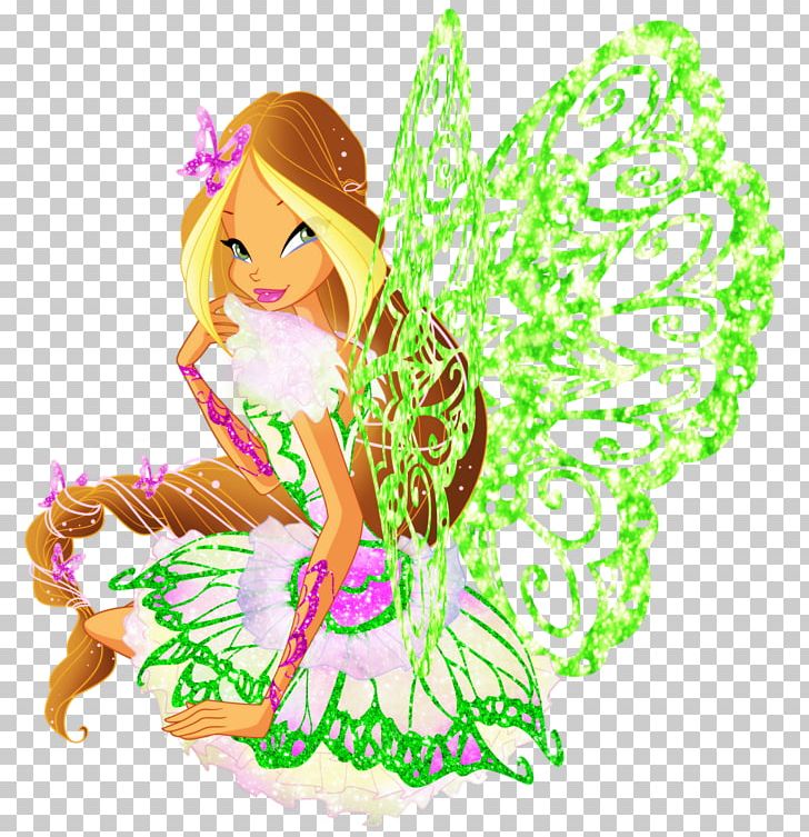 Flora Bloom Musa Fairy Winx Club PNG, Clipart, Bloom, Butterflix, Butterfly, Doll, Drawing Free PNG Download