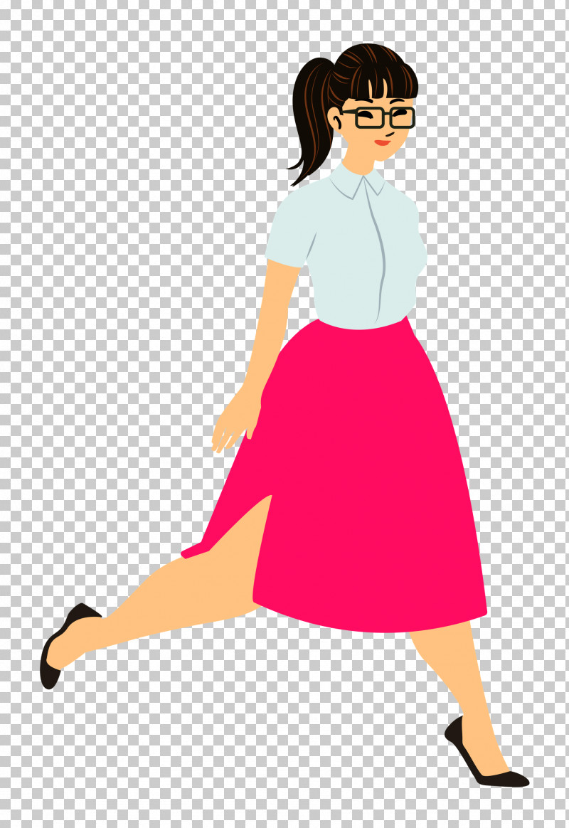 Walking Girl Skirt PNG, Clipart, Cartoon, Dress, Girl, Hm, Leg Free PNG Download