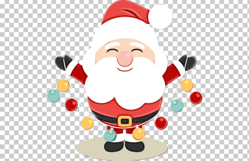 Santa Claus PNG, Clipart, Cartoon, Facial Hair, Paint, Santa Claus, Watercolor Free PNG Download