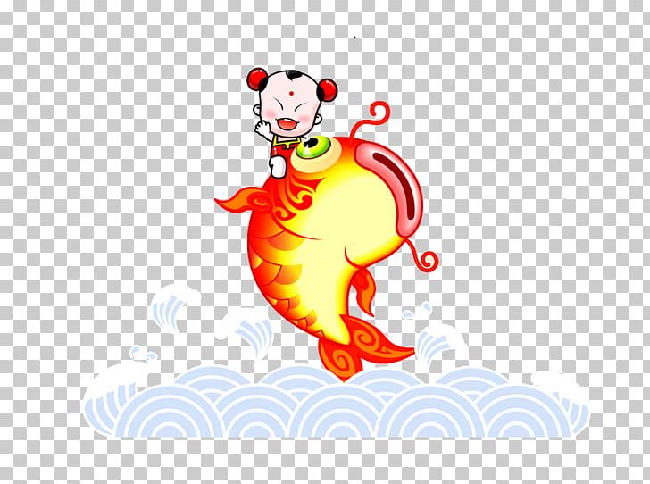 Sudhana Computer PNG, Clipart, Animals, Boy, Carp, Cartoon, Chinese Style Free PNG Download