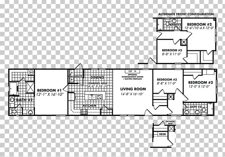 Floor Plan Mobile Home House Manufactured Housing PNG, Clipart, Angle, Area, Bedroom, Black And White, Diagram Free PNG Download