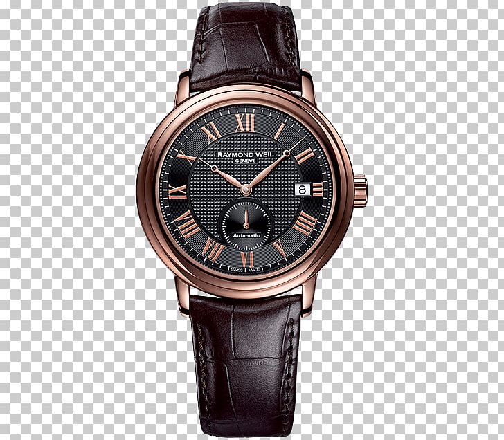 RAYMOND WEIL Maestro Automatic Watch Jewellery PNG, Clipart, Accessories, Automatic Watch, Bezel, Brand, Brown Free PNG Download